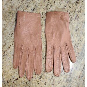 Vintage Mark Cross Gloves Women’s Size S Brown Soft Leather Button Wrist